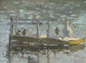 Ducks at Molesey by John Dobbs